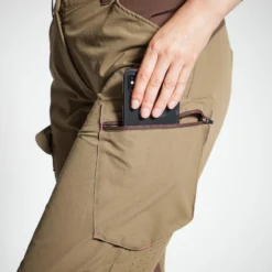WOMEN'S TROUSERS 500 LIGHTWEIGHT BREATHABLE BROWN -Outlet Angler Roam Store k0bb595a5d34b0905654699bdce279b24