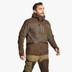 HUNTING WATERPROOF REINFORCED JACKET 900 BROWN