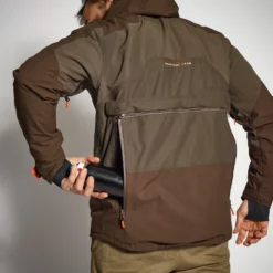 HUNTING WATERPROOF REINFORCED JACKET 900 BROWN -Outlet Angler Roam Store k24964d32e89e3232b2e099d6763faaa5