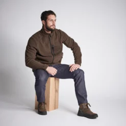 Breathable High-Fitting Leather Hunting Boots Crosshunt 100 D Brown -Outlet Angler Roam Store k29359925182f92c23094491d3b3b7211 scaled