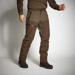 HUNTING WATERPROOF TROUSERS RENFORT 900 BROWN