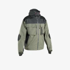 Waterproof Fishing Jacket 500 Khaki