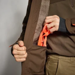 HUNTING WATERPROOF REINFORCED JACKET 900 BROWN -Outlet Angler Roam Store k5dea319b3c8438be3ba89b8205568c50