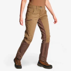 Women's Breathable Country Sport Trousers 500 Brown