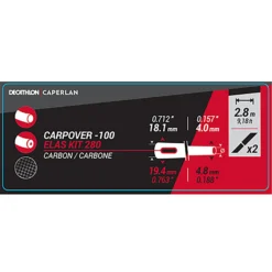 2.80 M KIT WITH EXTERNAL ELASTIC OUTLET FOR CARPOVER-100 ROD (8 M And 9.5 M) -Outlet Angler Roam Store k692eda9bfa40570f0b3bd2263cc7924d