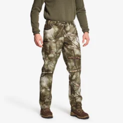 Country Sport Trousers Warm Silent Camouflage Treemetic 100