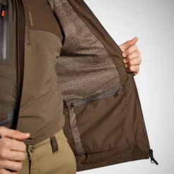 HUNTING WATERPROOF REINFORCED JACKET 900 BROWN -Outlet Angler Roam Store kd968e1d7494b193597ad582da8e8e508