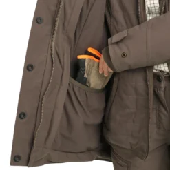 HUNTING WOMEN’S 3-IN-1 WARM WATERPROOF JACKET 500 - BROWN -Outlet Angler Roam Store ke2a700516048de083c4ae13a41d30f5a