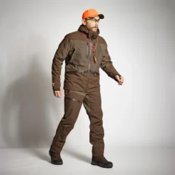 HUNTING WATERPROOF REINFORCED JACKET 900 BROWN -Outlet Angler Roam Store ked793c8187af2242cfd7d1bfe7446611 1